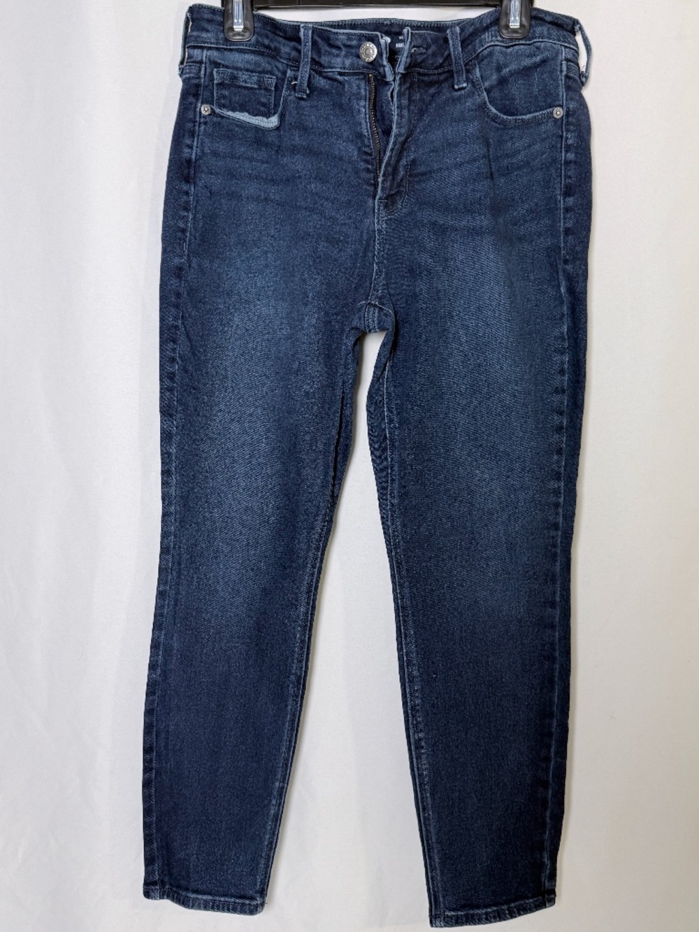Old Navy RockStar Super Skinny High Rise Jeans Women's 10 Petite Dark Wash